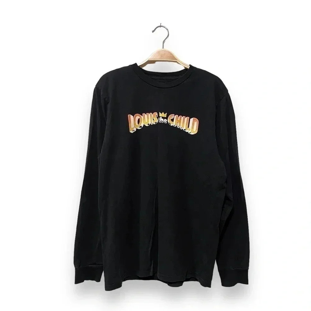 Rare Louis The Child 2017 Concert Merch Tour Long Sleeve Black T Shirt Size M